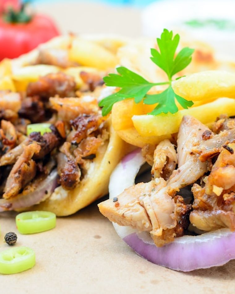 Döner mit Fleisch und Gemüse