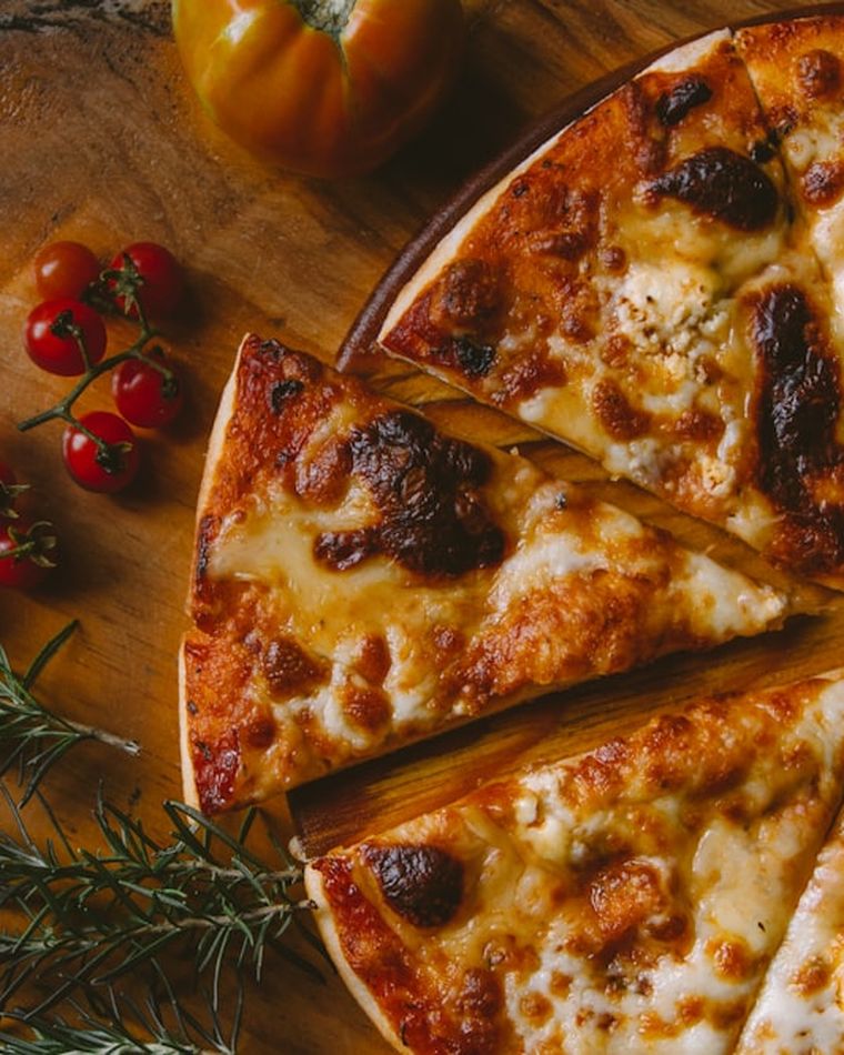 Frisch gebackene Pizza
